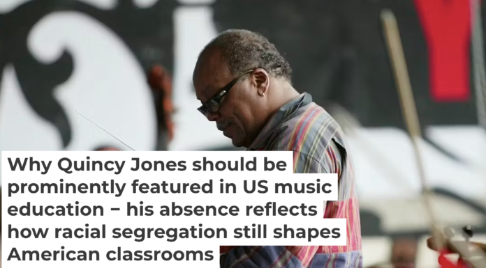 Quincy Jones conducts an orchestra in Rome in May 2004. Frank Micelotta/Getty Images